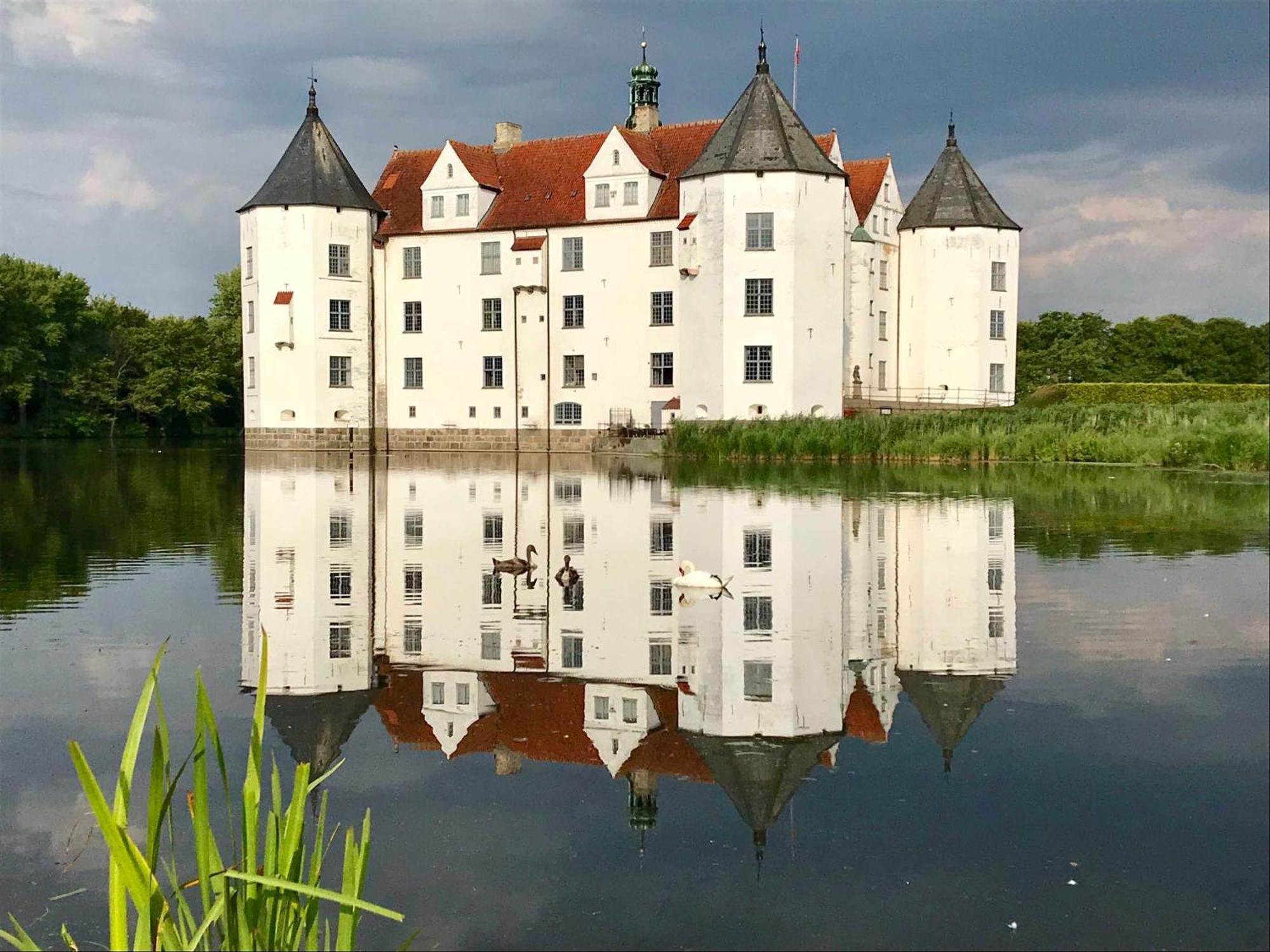 Ferienwohnung Skowronek Am Kurpark Glücksburg Esterno foto