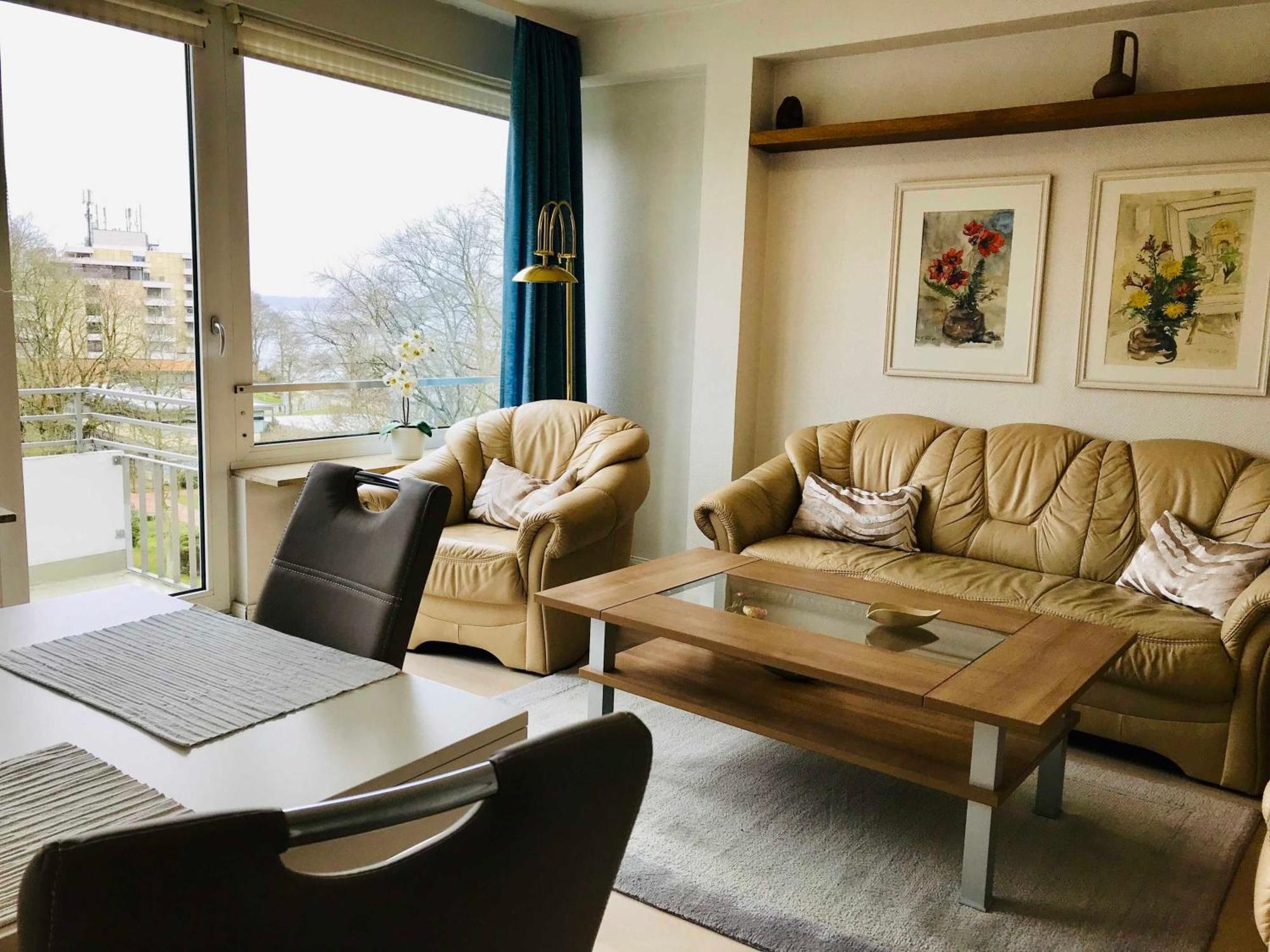 Ferienwohnung Skowronek Am Kurpark Glücksburg Esterno foto
